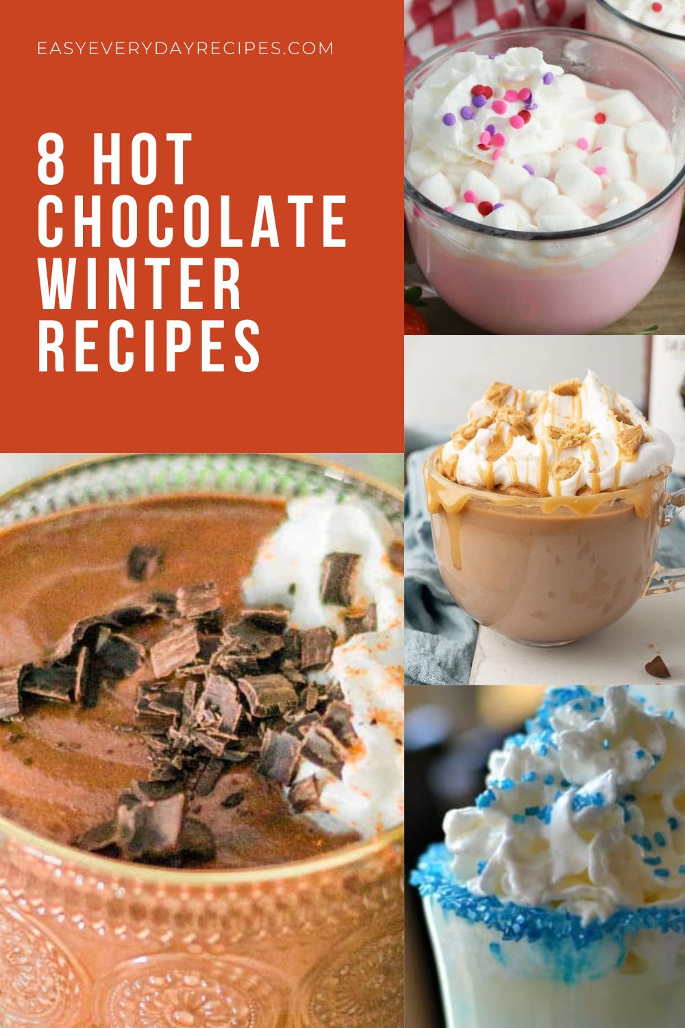 8 Hot Chocolate Recipes to Keep You Warm and Toasty During the Holidays 13 8 Hot Chocolate winter Recipes pin