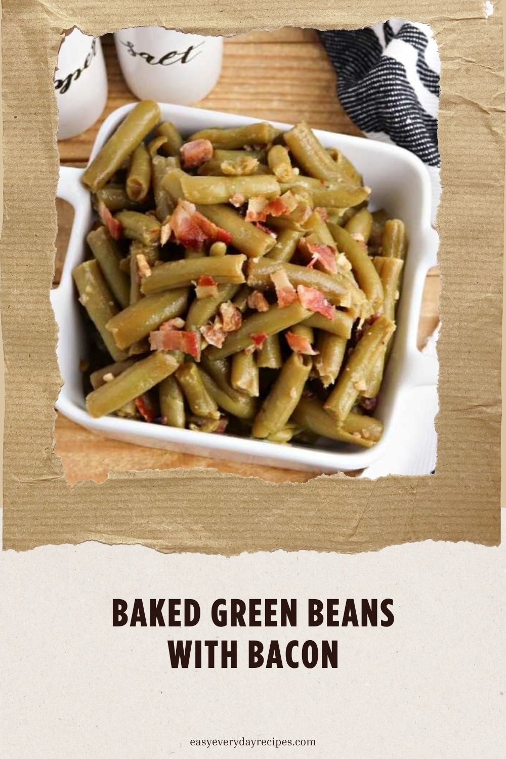 Baked Green Beans with Bacon pin