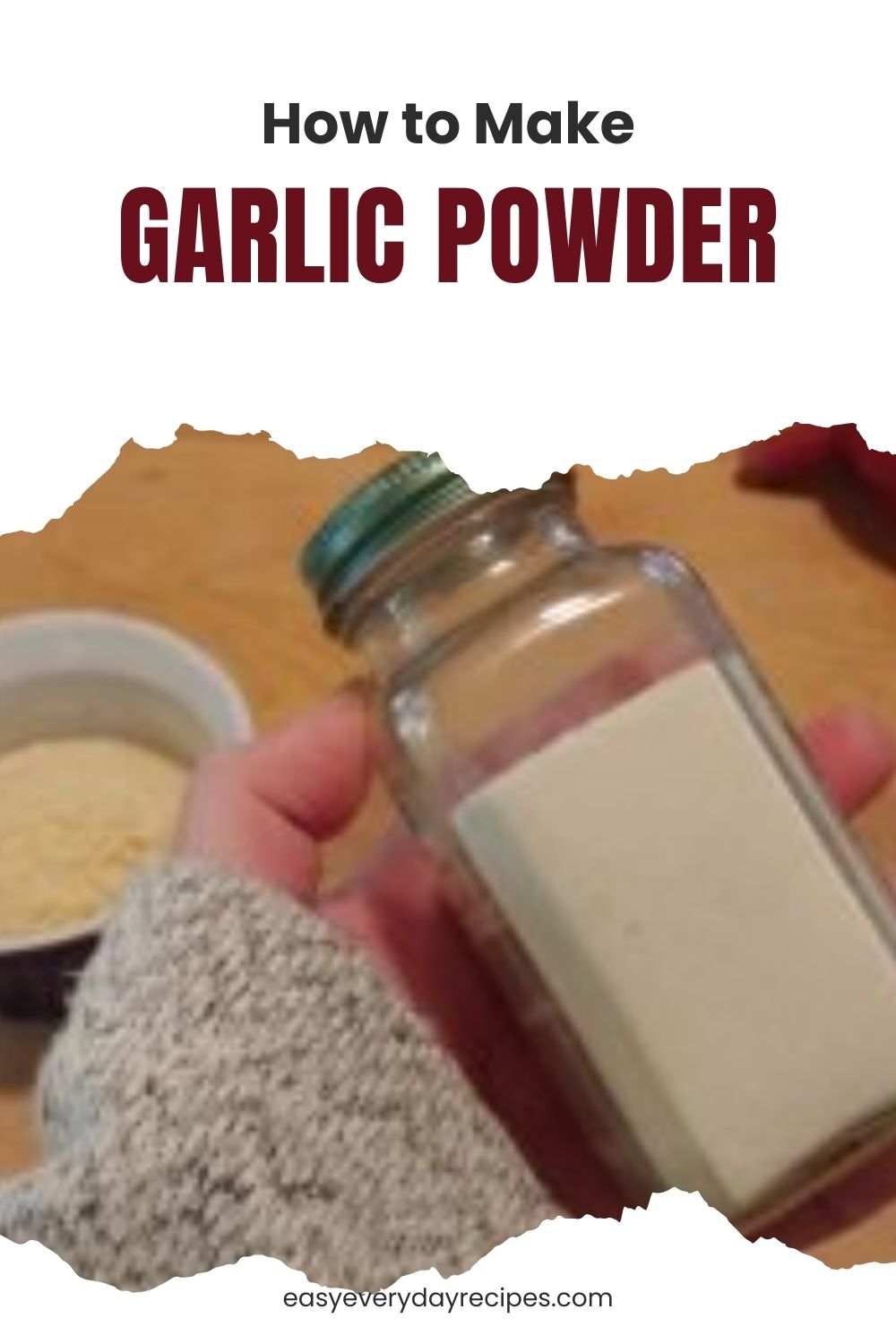 Homemade Garlic Powder 11 How to Make Garlic Powder pin