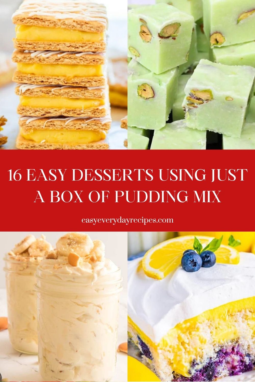 16 Easy Desserts Using Just a Box of Pudding Mix 21 16 Easy Desserts Using Just a Box of Pudding Mix pin