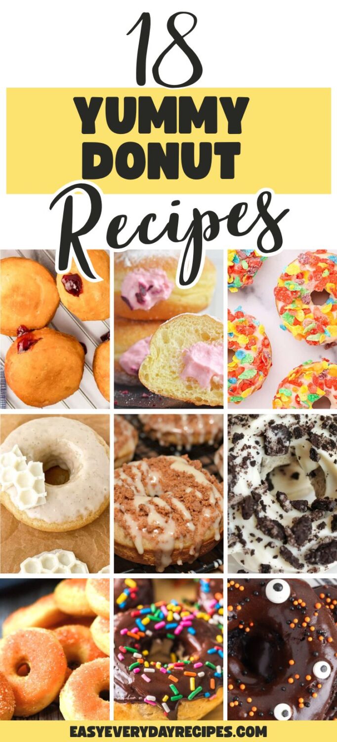 18 Yummy Donut Recipes You Have to Try 23 18 Yummy Donut Recipes pin