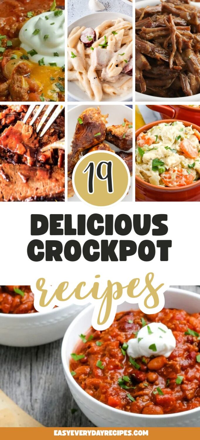 19 Delicious Crockpot Recipes pin