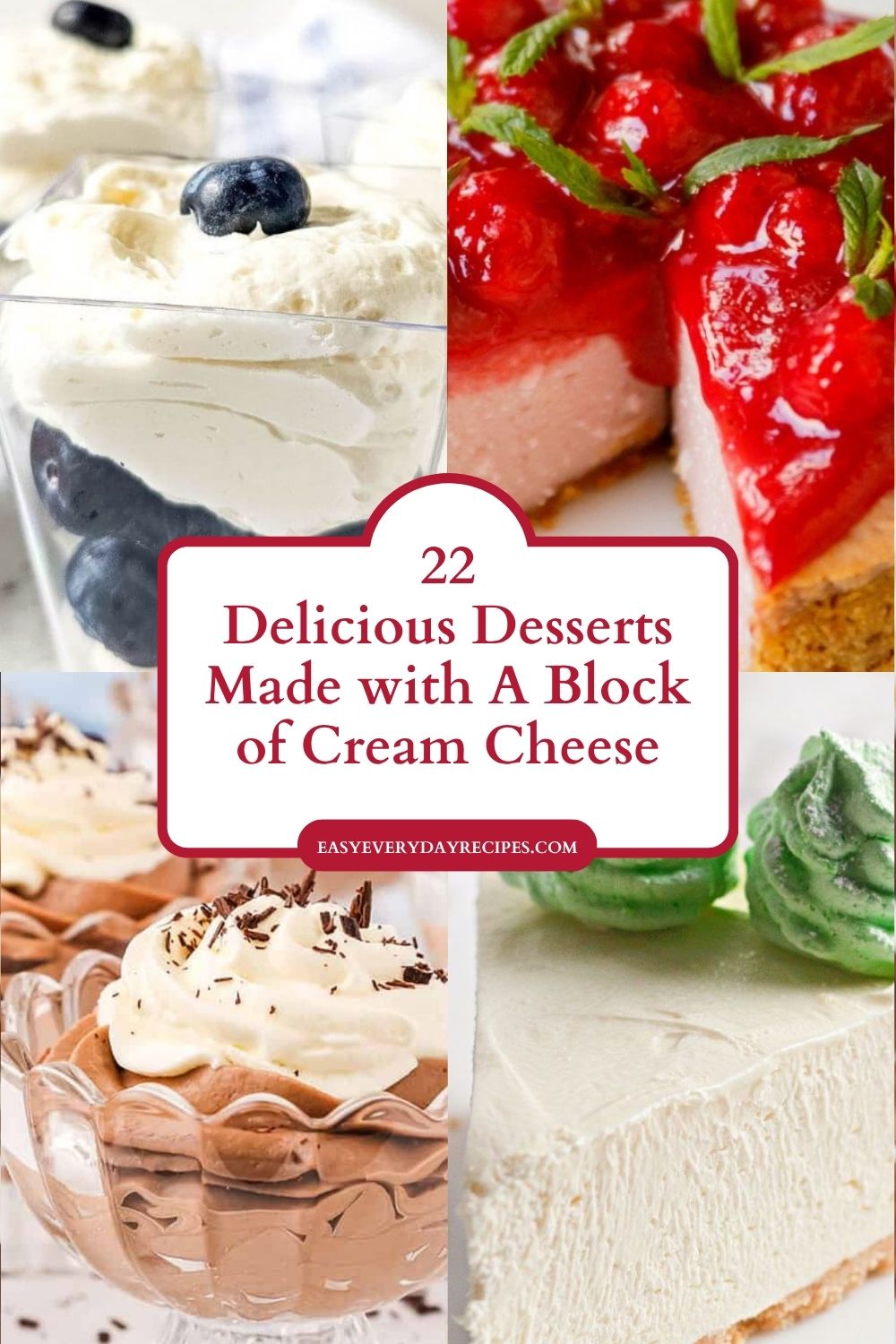 22 Delicious Desserts Made with A Block of Cream Cheese 27 22 Delicious Desserts Made with A Block of Cream Cheese pin