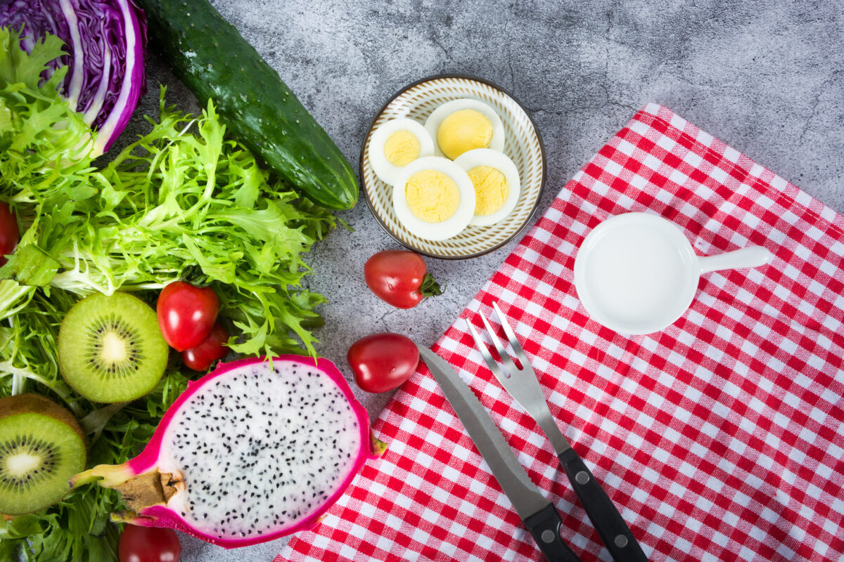 8 Things Nobody Tells You About Superfoods 5 Healthy food. Flat lay. Top view with copy space.