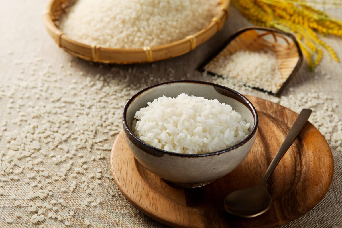 The 10 Worst Foods for the Planet and How Your Diet Is Destroying the Earth 2 rice in rice bowl, basket and small container