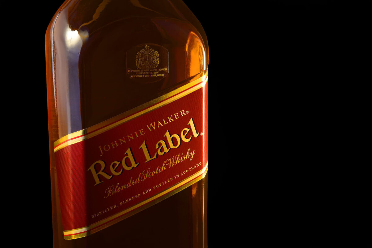8 Whiskey Brands You Should Never Waste Your Money On 2 Johnnie Walker whiskey bottle. Johnnie Walker is the most widely distributed blended Scotch whiskey in the world with annual sales of over 130 million bottles