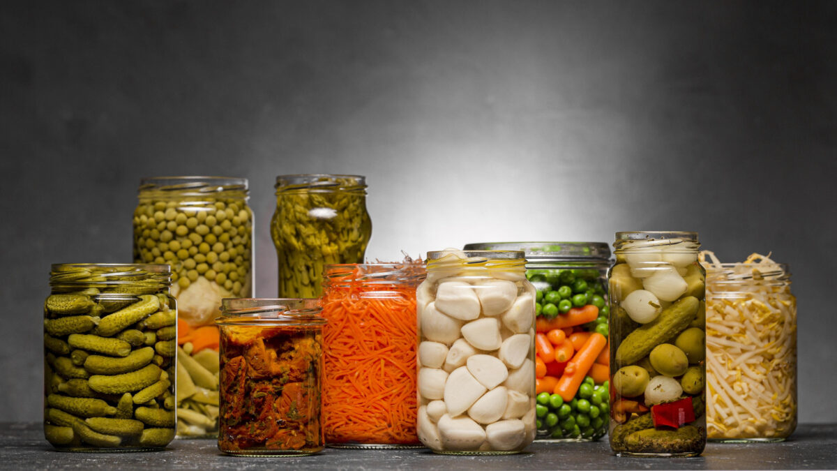 8 Hidden Dangers in Your Diet,And How to Avoid Them 2 front view assortment vegetables pickled glass jars. Resolution and high quality beautiful photo