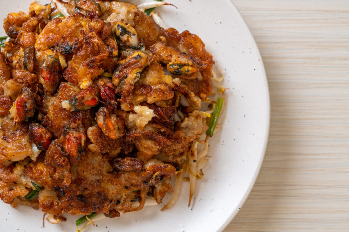 The Weirdest British Foods, An Exploration of Unique and Unusual Delights 3 Crispy Fried Mussel Pancake