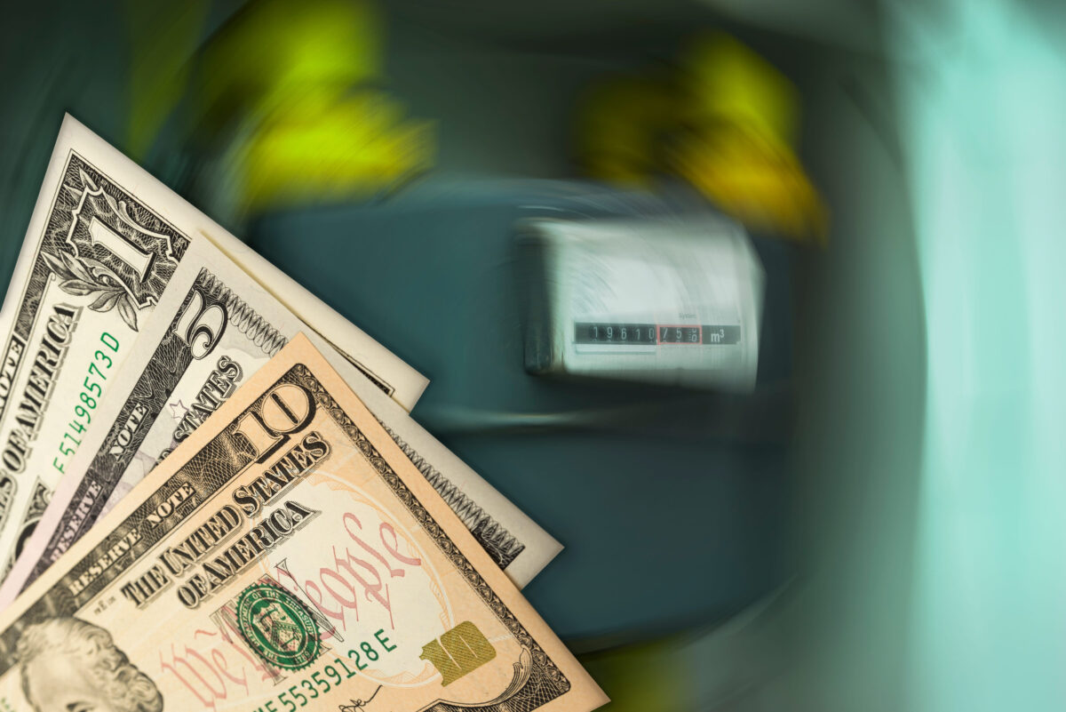 10 Legal Restrictions on Cash You Need to Know About 3 Blur gas meter with money. Gas price crisis. Inflation concept