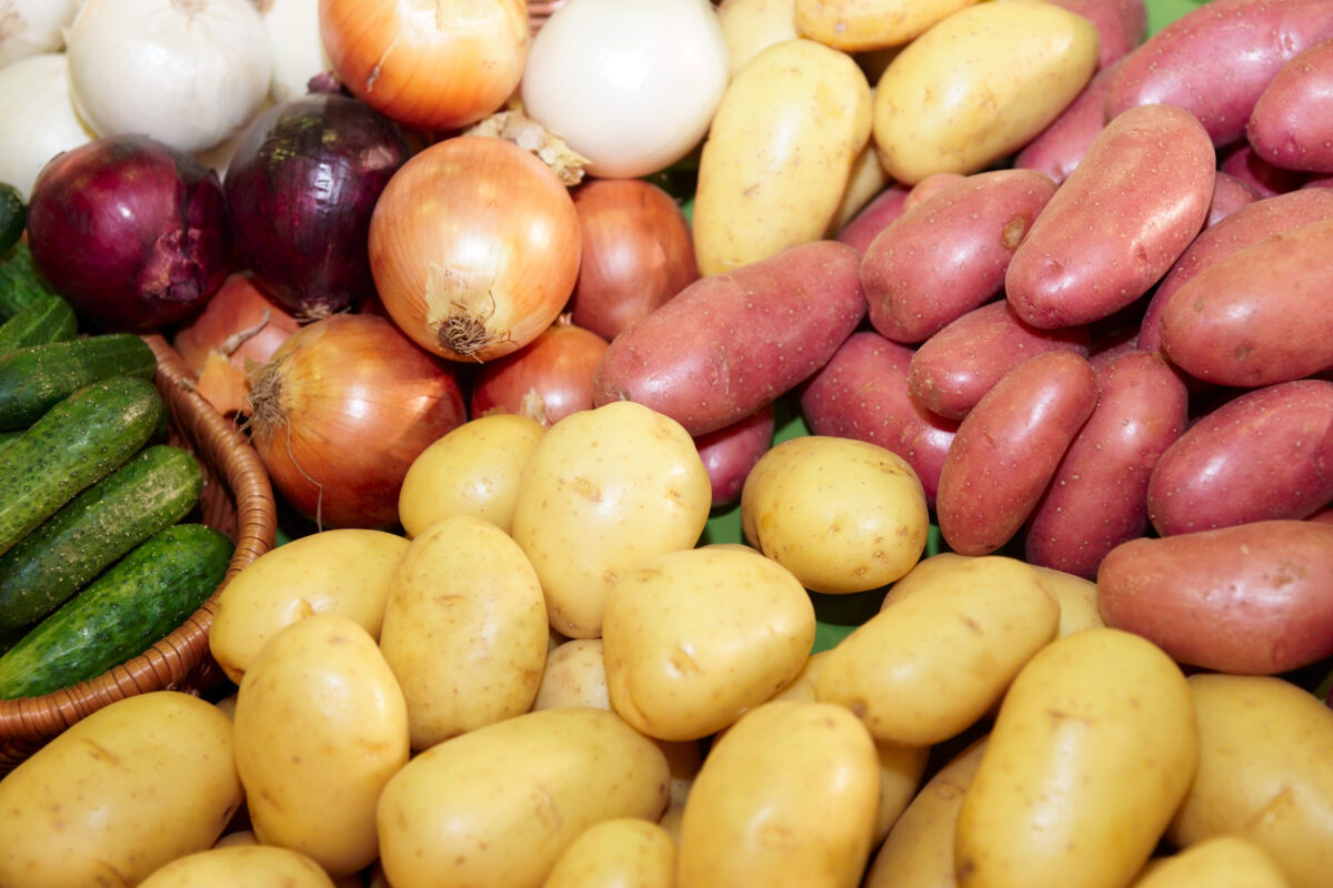 8 Storage Mistakes That Are Ruining Your Food 3 Vegetables on supermarket display, closeup