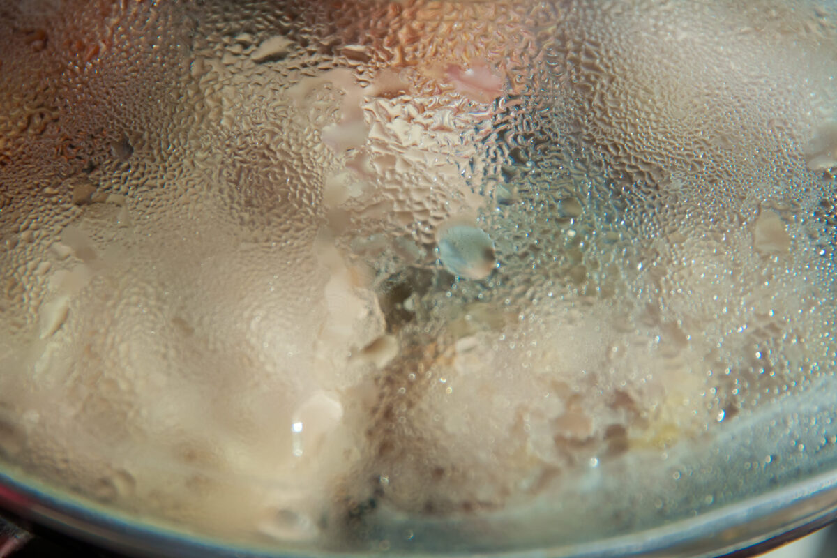 8 Reasons Why Washing Raw Chicken is a Dangerous Mistake You Need to Stop Making 4 Cooking a salmon fillet. Cooking a salmon fillet. pan covered with a glass lid