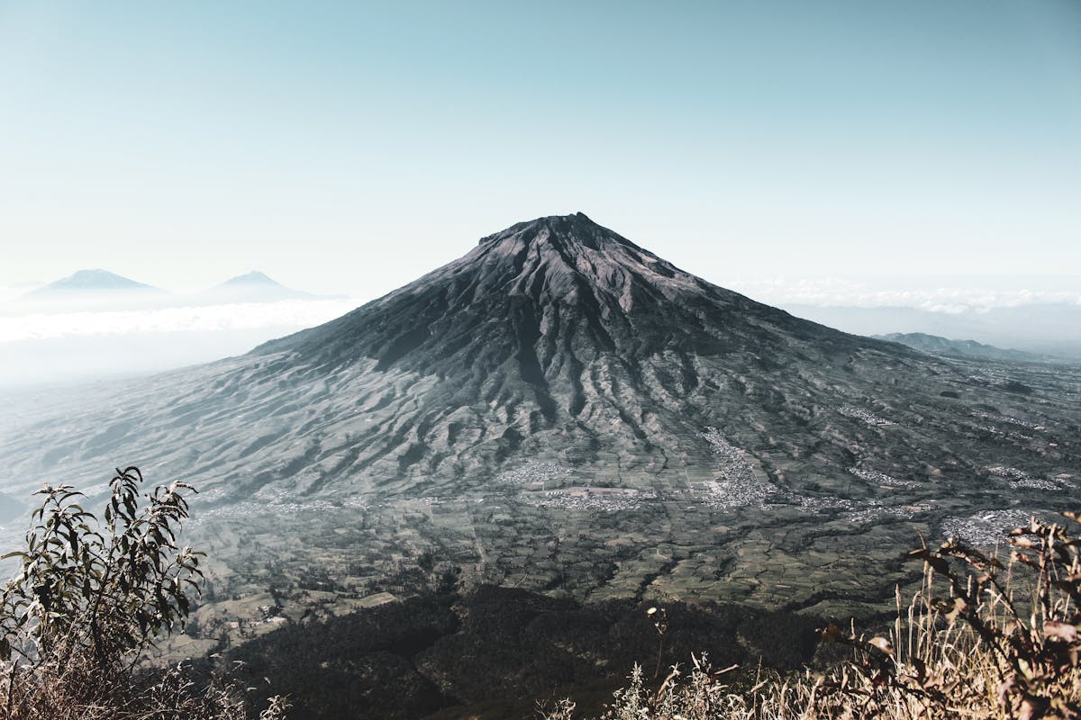 9 Strange Things People Blamed for Natural Disasters Before Science Changed the Story 2 Breathtaking landscape with Mount Merapi volcano in the early morning light.