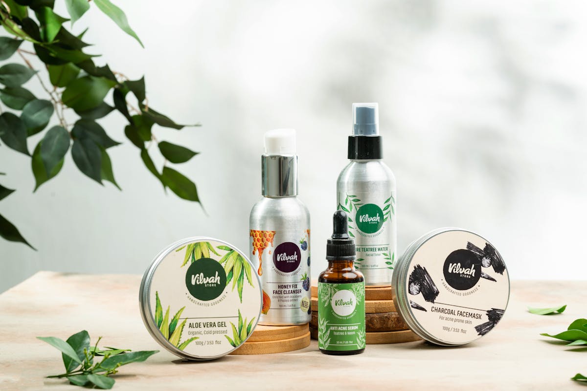 Avoid These 12 Common Bulk Buys 5 Close-up of natural skincare products including aloe vera gel and charcoal face mask.