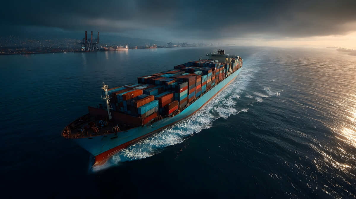 Iran’s Strait of Hormuz Warning Deepens Global Shipping Crisis 2 medium vecteezy a container ship traveling through the ocean 68437427 medium