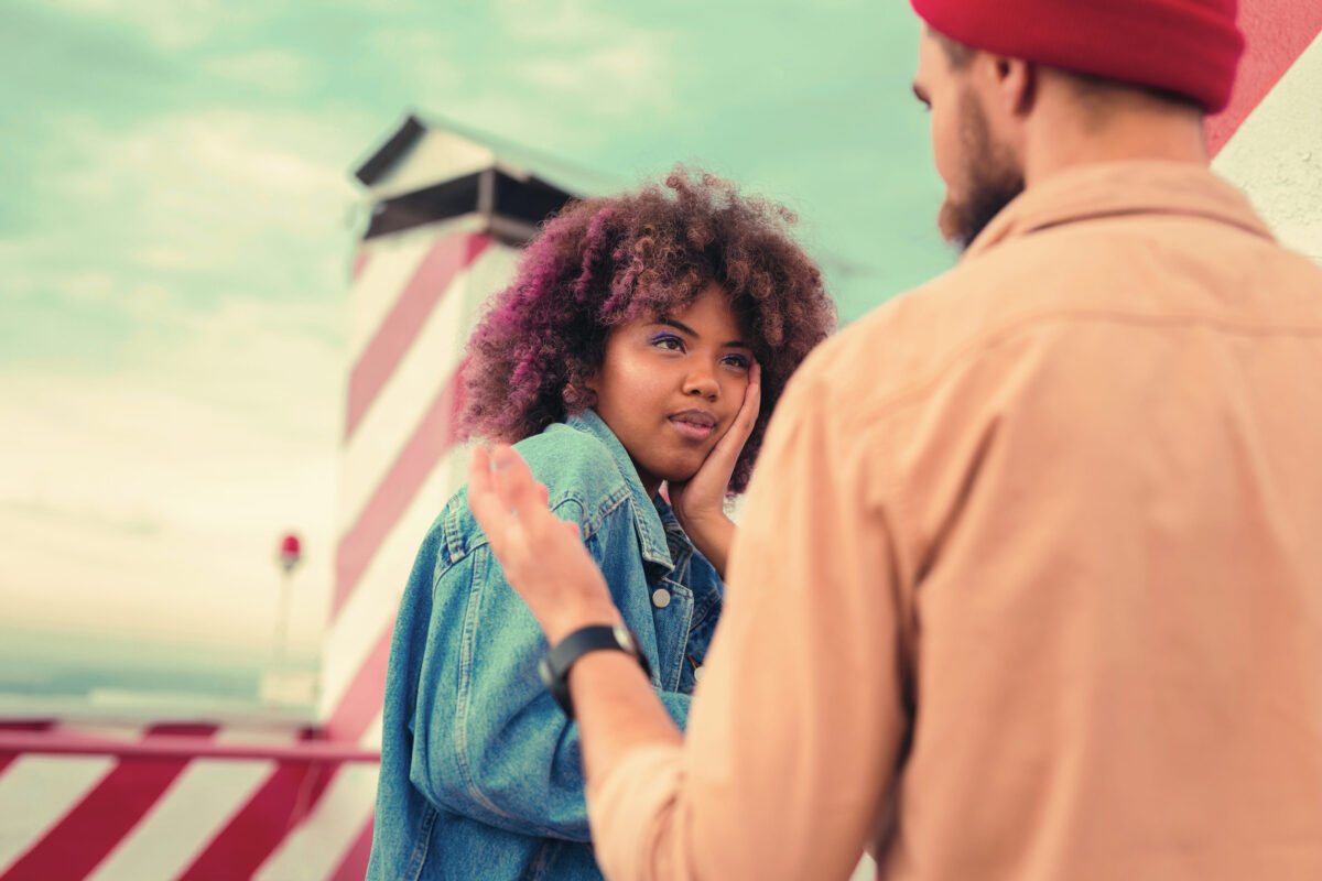 10 Dark Fetishes Some Men Hide Until a Relationship Turns Serious 1 Attentive listener. Attentive curly girl listening to the story of her boyfriend and leaning her head on her hand