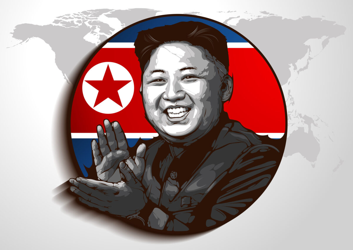 editorial use only. Portrait of Kim Jong-un. North Korean leader, Commander of the North Korea People's Army. Became North Korean leader 17 December 2011.