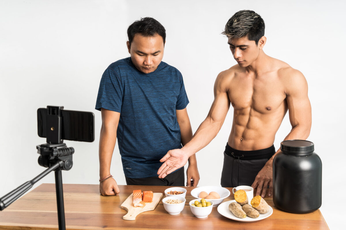 8 Alarming Risks of Excessive Protein and How We Are Pushing Our Bodies Beyond Their Limits 1 two health and sports vlogger explain healthy food menu on the table