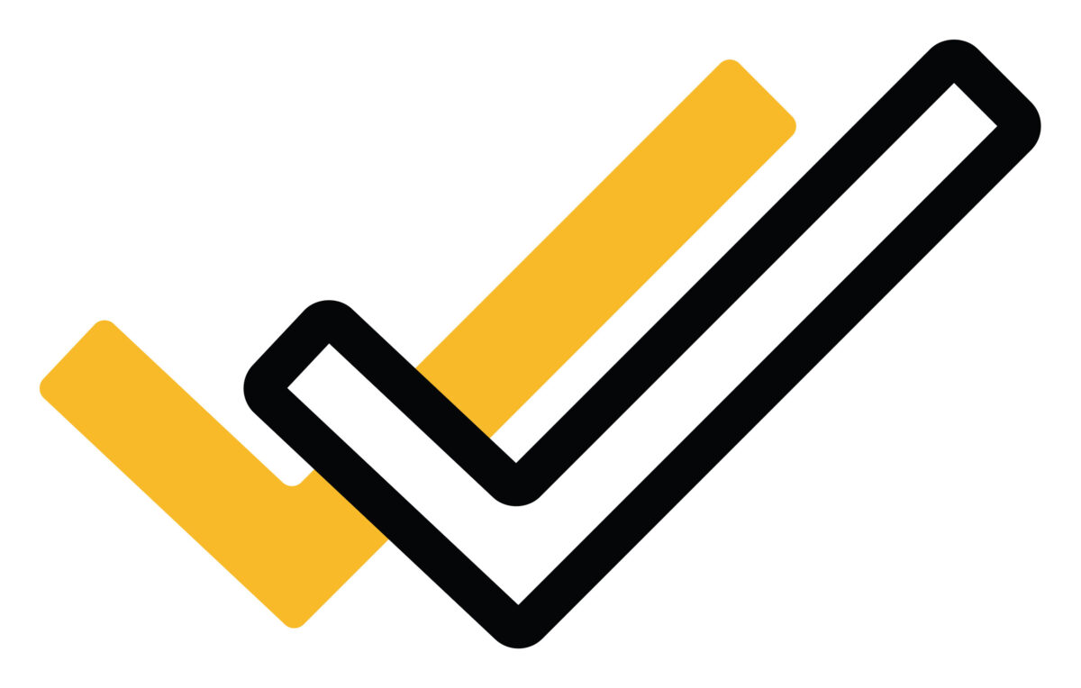 Seen message icon, illustration, vector on a white background.