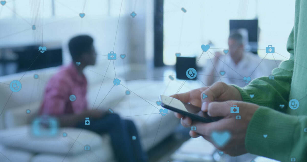 8 Sad Reasons Why Most Americans Want to Leave the Country 4 Image of network of connections over person using smartphone. Global connections, data processing and digital interface concept digitally generated image.