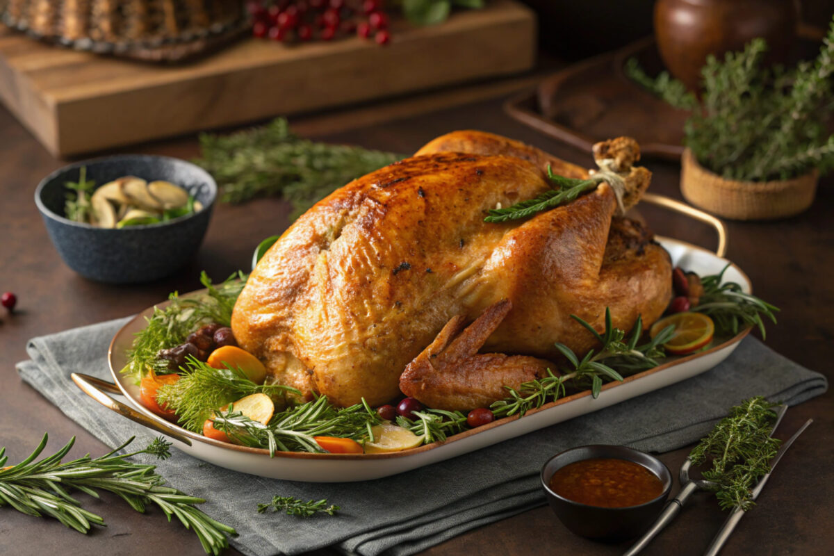 10 Famous Dishes with Misleading Names 2 Whole roasted turkey with rosemary, cranberry sauce and herbs