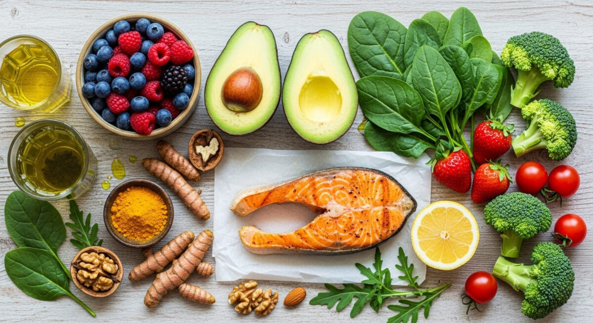 7 Heart-Healthy Diets for People with Heart Disease 4 Organic Healthy Food, Fresh Fruits and Vegetables, Farm Animals and Scenic Countryside Landscape Collection.