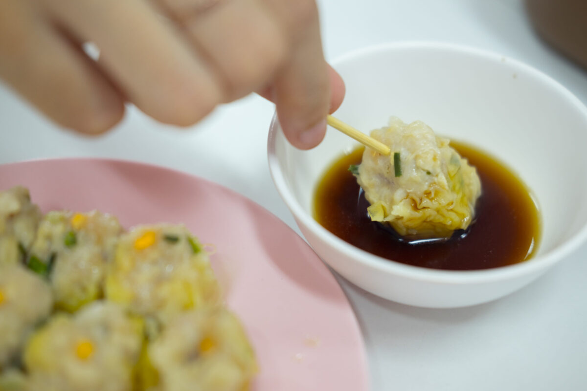 11 Surprisingly Cheap Ingredients That Make Your Meals Taste Expensive 3 Chinese steamed dumplings (Dim Sum) with sauce is a chinese food in chinese restauran