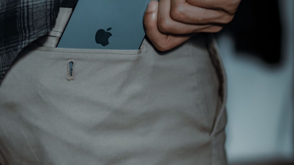 Phone in back pocket
