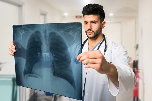 depositphotos 101089088 stock photo doctor examining radiography