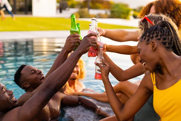 depositphotos 664709474 stock photo happy diverse group friends having