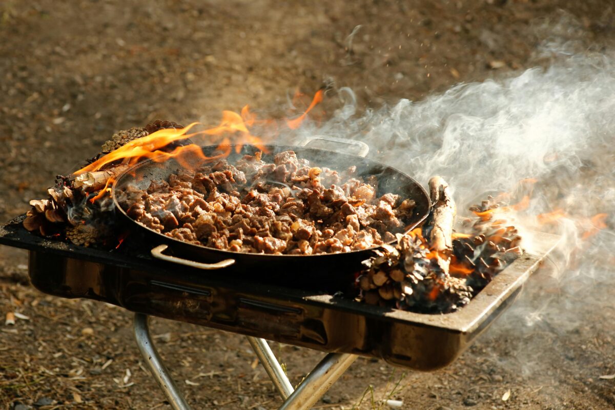 grilled-meat-on-outdoor-barbecue-grill