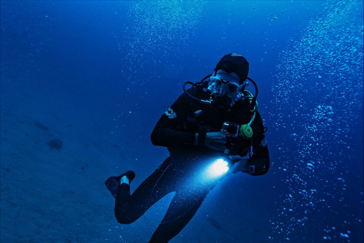 man-underwater