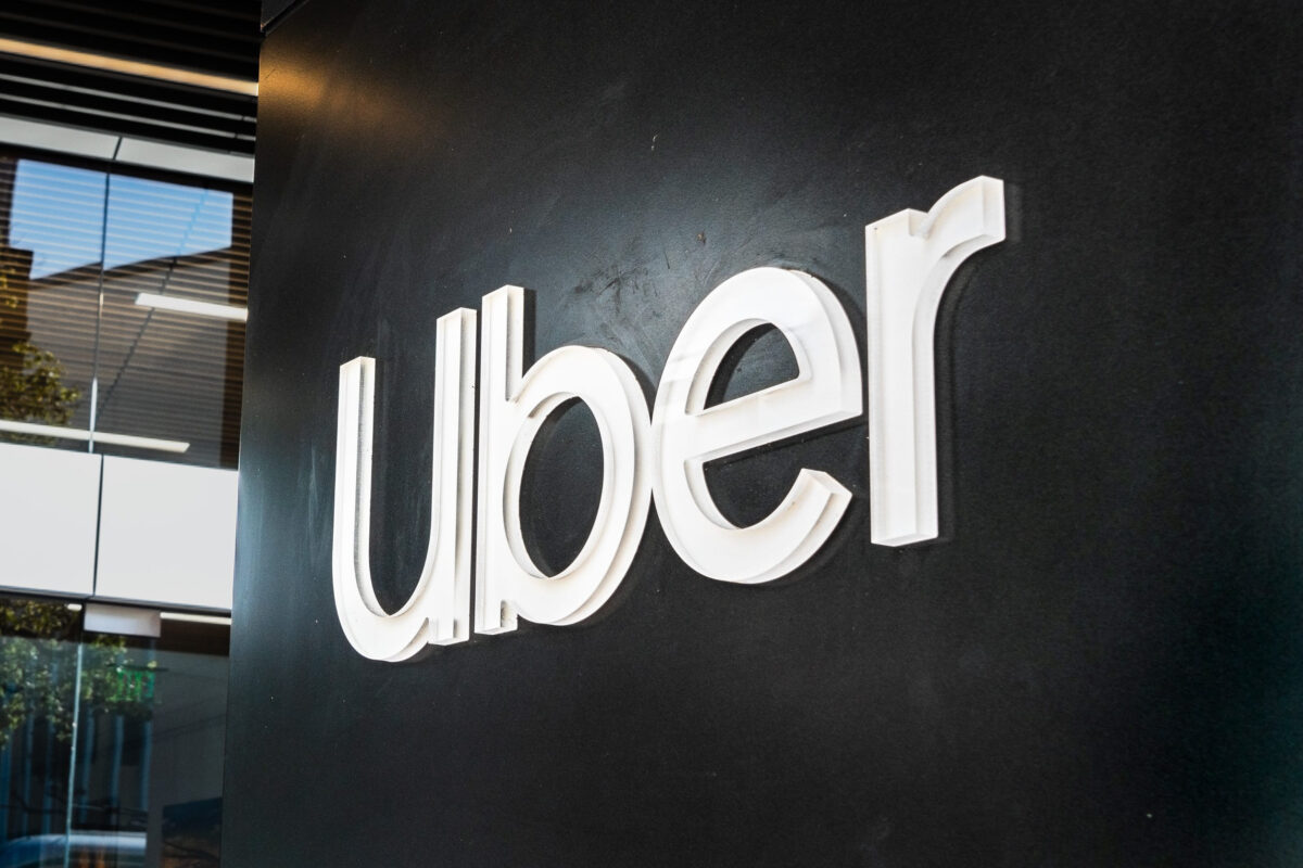Uber Allegedly Faces Shareholder Lawsuit Over Claims of Compliance Failures and Safety Oversight Concerns 1 August 21, 2019 San Francisco / CA / USA - Close up of UBER sign at their headquarters in SOMA district; Uber Technologies, Inc. is an American multinational transportation network company