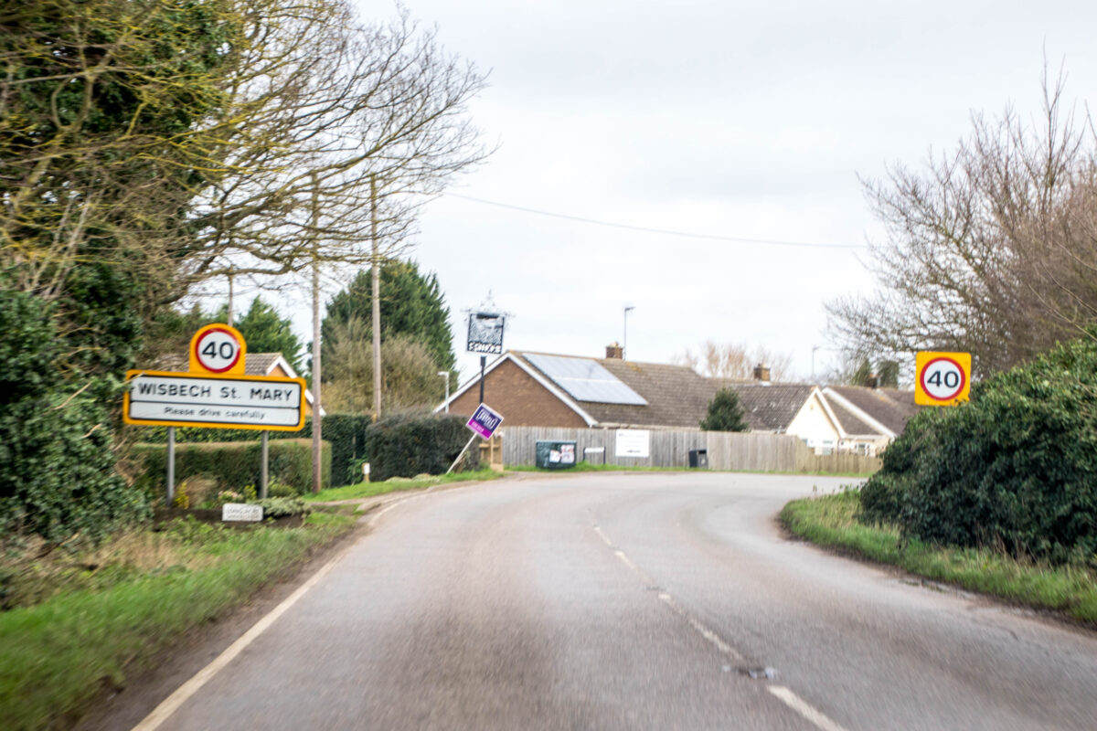 A typical countryside road through one of the parts of the United Kingdom's road networks.