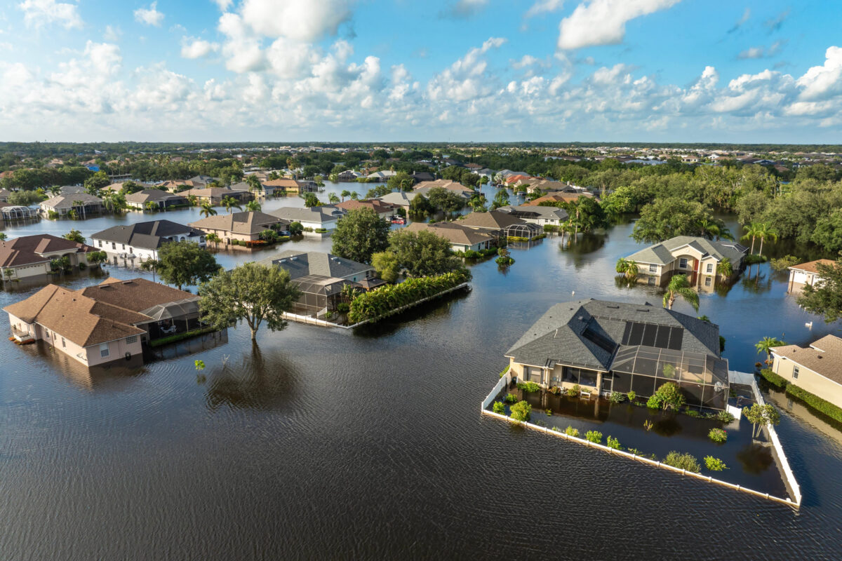 9 Ways Tropical Storm Arthur Could Disrupt Everyday Life Along the Gulf Coast 2 Tropical rainstorm flooded residential homes in suburban community in Florida. Hurricane aftermath