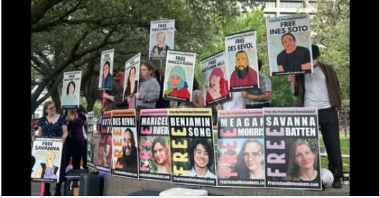8 convicted in Texas immigration center shooting and protest are sentenced to decades in prison