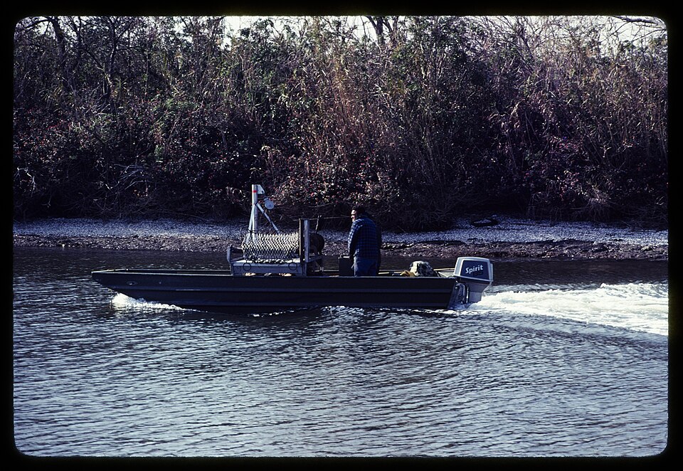 Louisiana Boating Law Tightens Rules as New $20,000 Trash Fines Set to Hit Owners on August 1” 1 Man in speed boat at Shell Beach Louisiana 1980 1