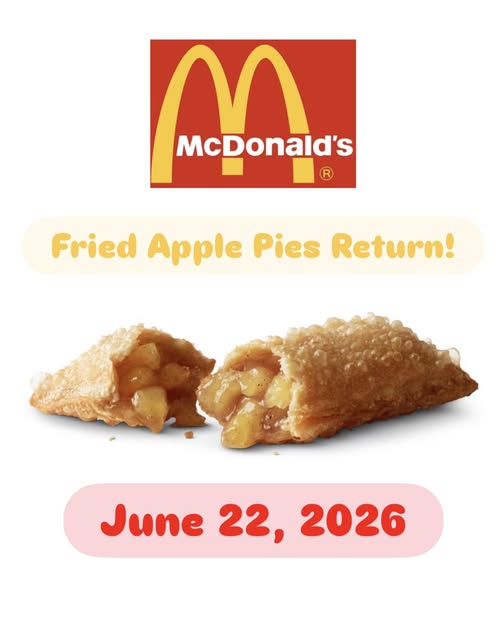 McDonald’s Fried Apple Pie Return Is More Than Another Menu Comeback 1 McDonalds Fried Apple Pie June 22