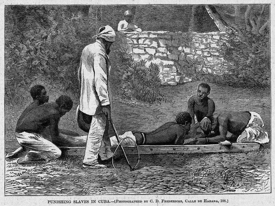 8 Shocking Lies About American Slavery That Still Rewrite History 1 Punishing Slaves in Cuba.tif