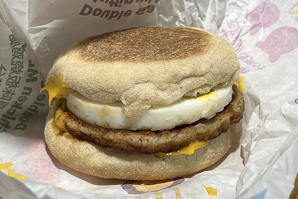 Sausage McMuffin with Egg from McDonalds Dongzhimenwai Store 20230618085844