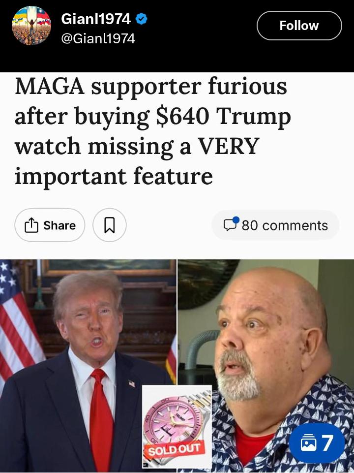 Trump Watch Typo Turns MAGA Gift Into a Costly Embarrassment