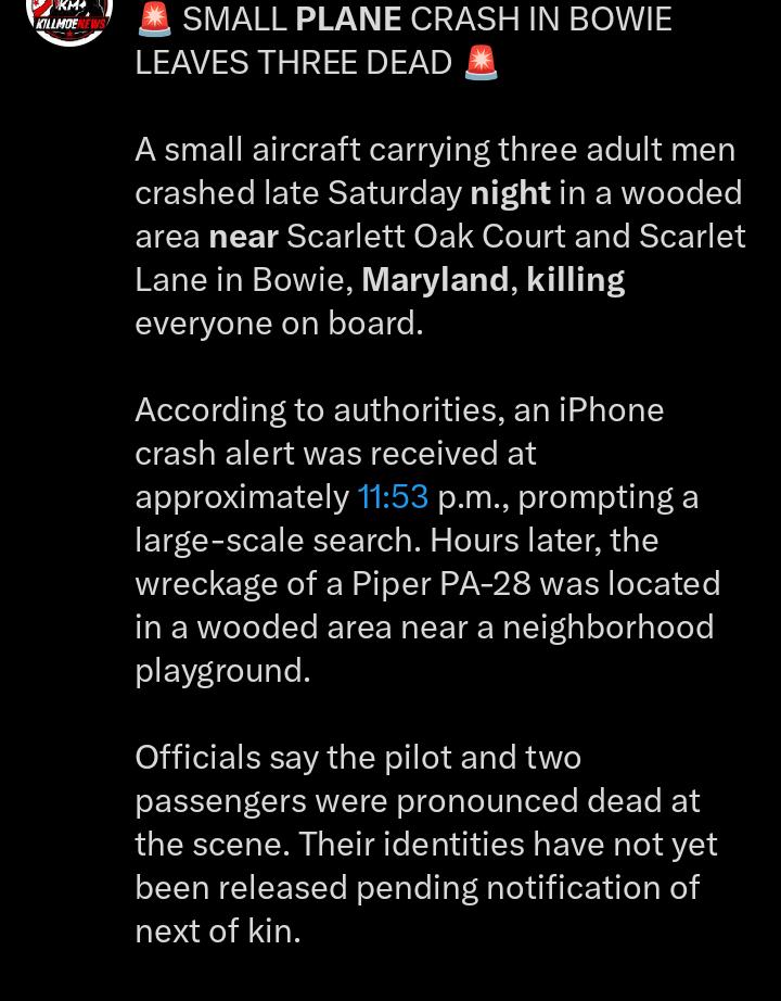 Plane Crashes Near Maryland Homes After Night Flight From New Jersey, Killing 3 2 WhatsApp Image 2026 06 23 at 8.33.38 PM