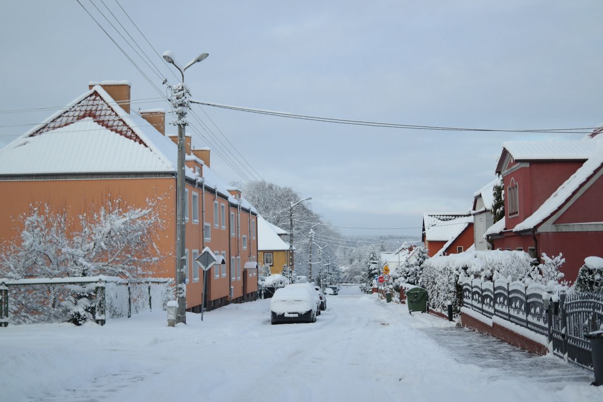 DuPage County Transportation System Under Pressure: Roads, Trails, and Daily Mobility Challenges Across the Region 3 A serene snowy street scene featuring colorful houses in wintertime.