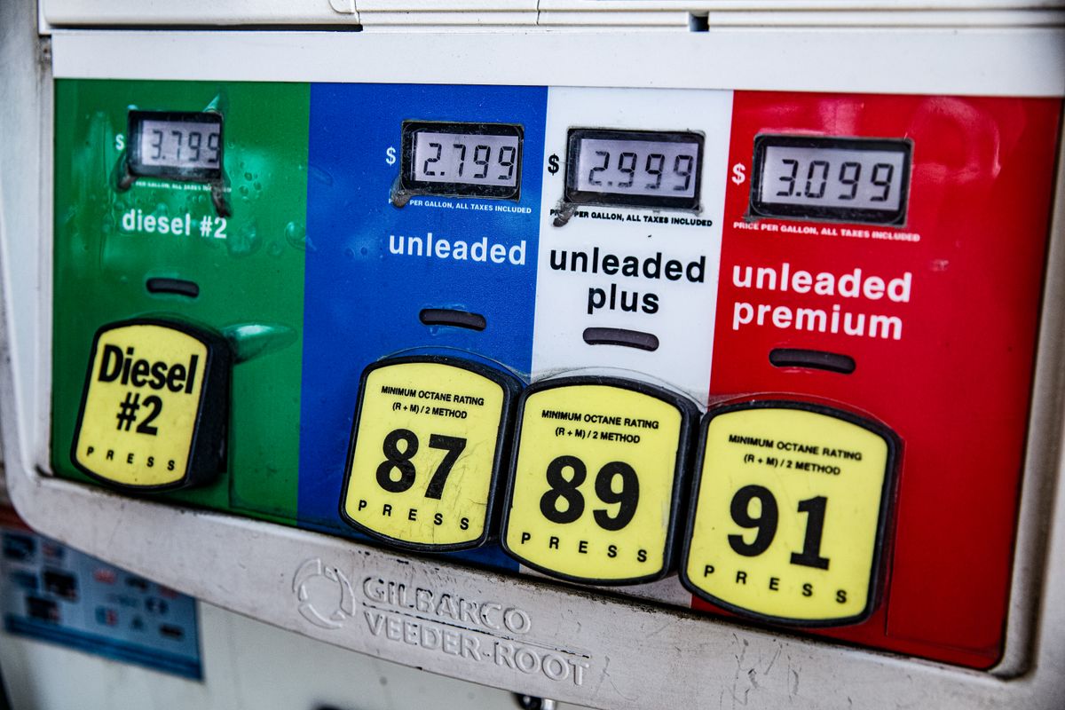 About 1 Billion Barrels of Oil Have Gone Missing, and the Global Energy System Is Still Struggling to Recover 2 Close-up of a vintage gas pump station showing fuel prices and octane ratings in Los Angeles.
