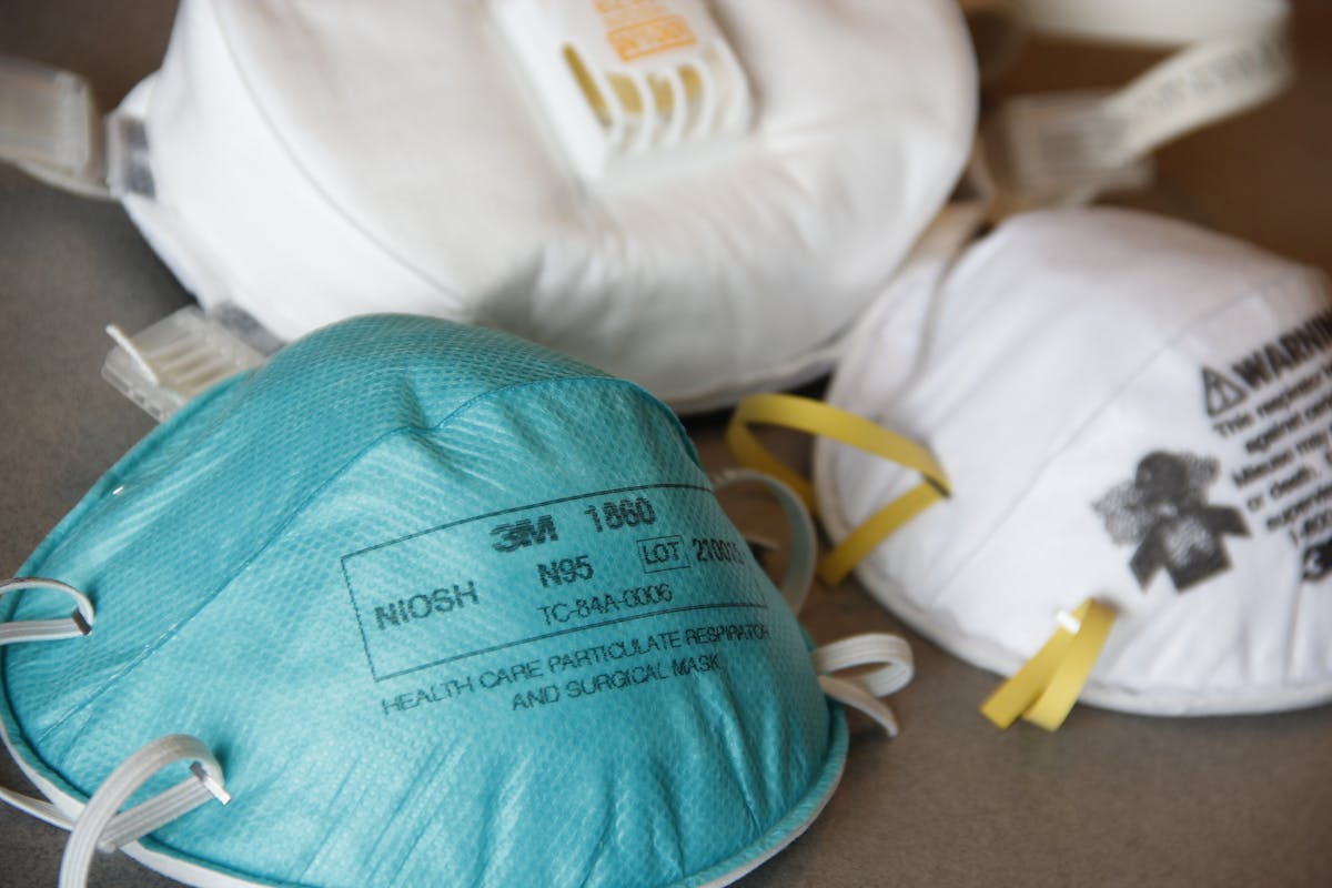 8 California Wildfire Warnings That Should Worry Residents Right Now 2 Detailed close-up of various N95 masks for healthcare and protection, highlighting design and material.