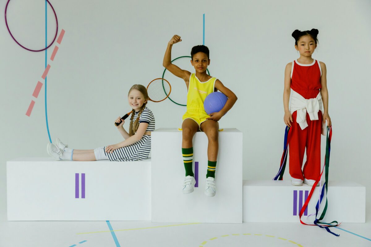 children-on-a-podium