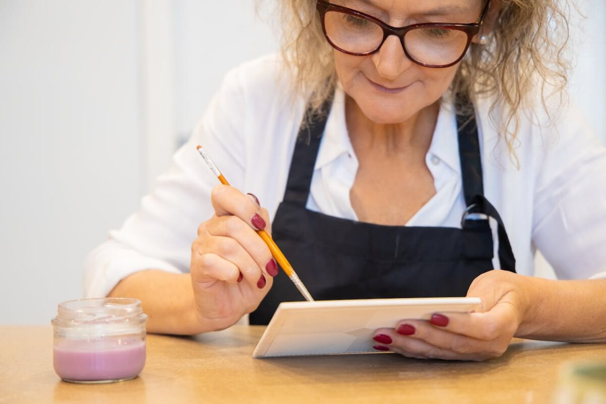 10 Things You Should Never Sacrifice for Success 3 a-woman-painting-a-ceramic-tile-