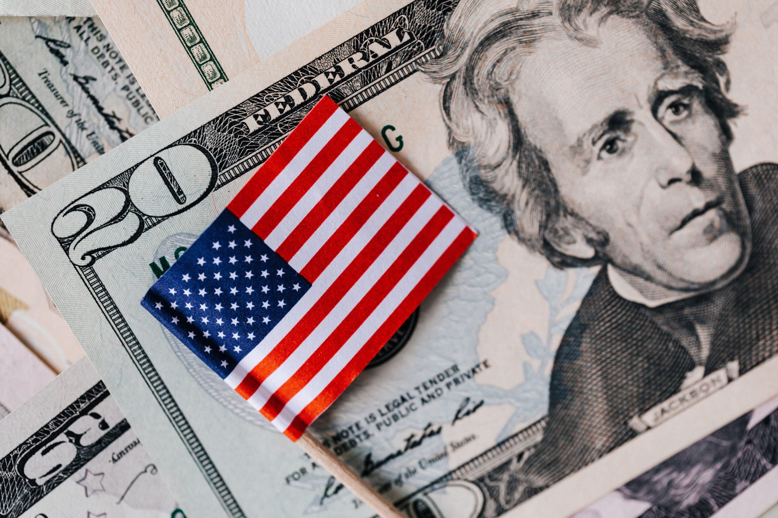 set-of-usa-dollars-and-national-flag