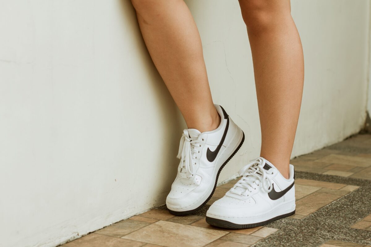 person-wearing-white-nike-sneakers