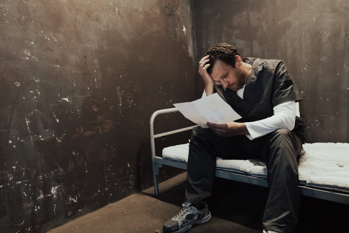 /man-holding-his-head-while-reading-a-letter-