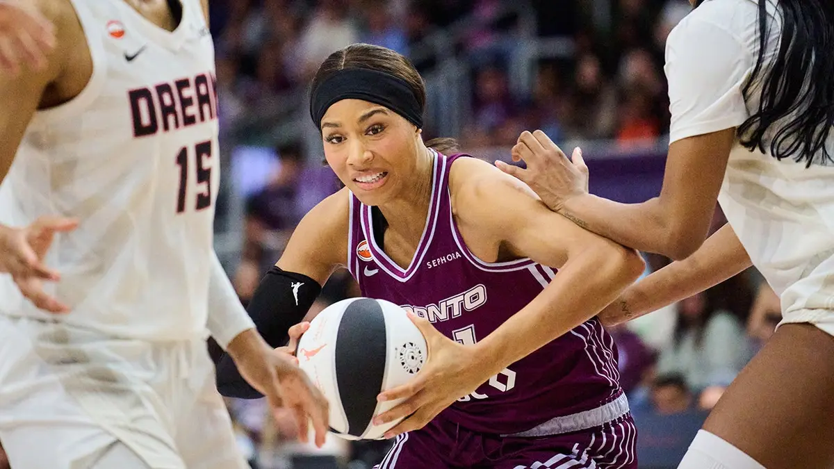 Angel Reese Hit the Floor, Then Atlanta Hit Another Gear in Heated Dream Win Over Toronto Tempo 1 toronto tempo isabelle harrison fox news 001